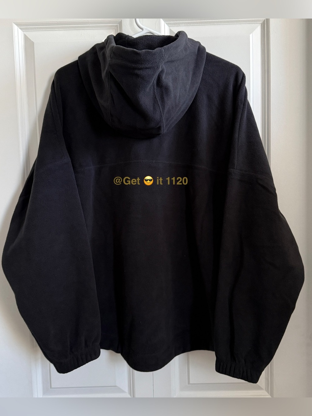 Nike One Women's Oversized Therma-FIT Pullover Fleece Hoodie FV8076-010 Black M - Picture 3 of 12